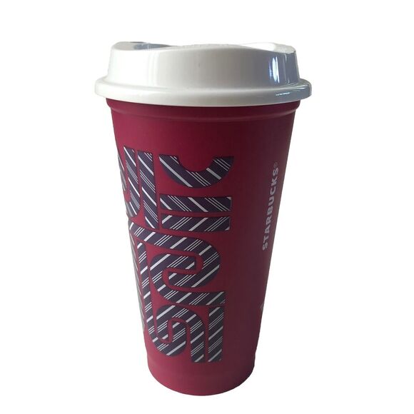 Starbucks 2013 Holiday Abstract Reusable Coffee Cup New - Picture 4 of 8